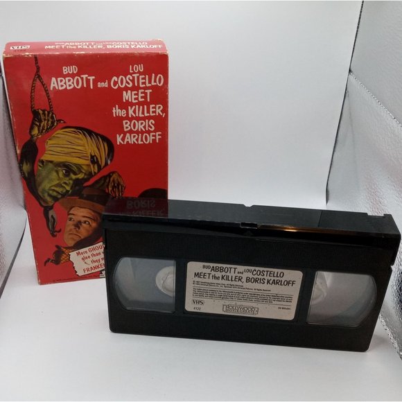 Abbot And Costello Meet The Killer Boris Karloff VHS Movie Vintage Media - Picture 3 of 14
